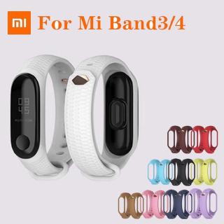 Dây đeo silicon chất lượng cao thay thế cho đồng hồ thông minh Xiaomi Mi Band 3 4