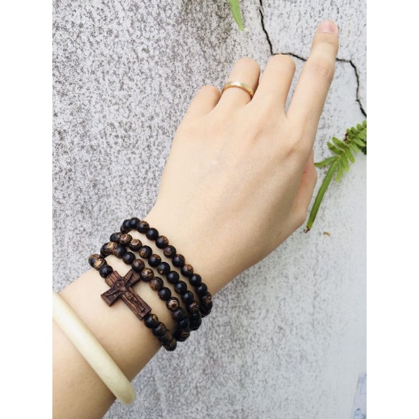 Mẫu Mới Chuỗi Hạt Trầm Hương Sánh Chìm Mix Thánh Giá