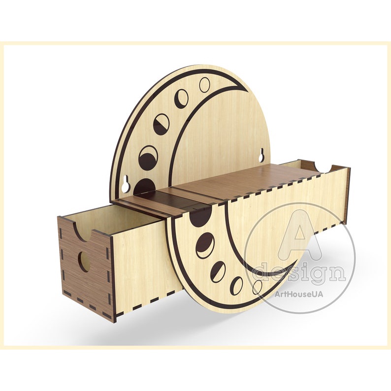 Kệ treo tường decor mẫu mặt trăng