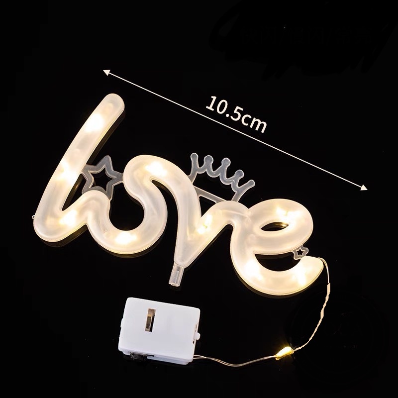 Đèn led LOVE 3 chế độ nháy trang trí decor