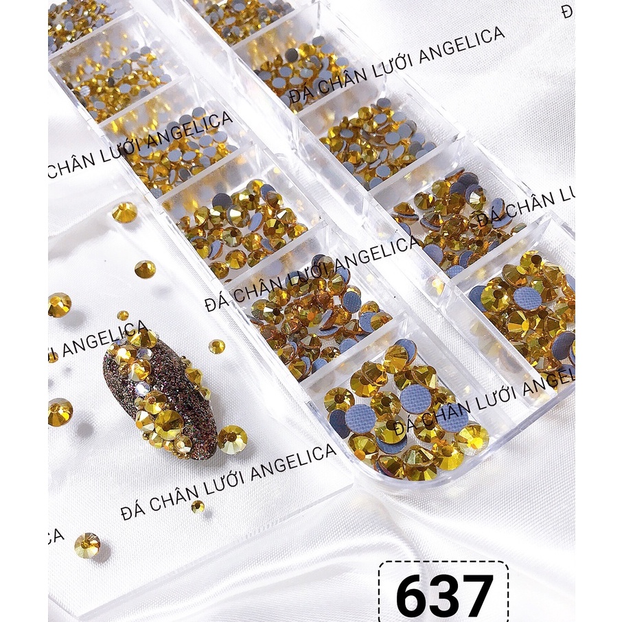 Đá Chân Lưới Nail 12 Khía Heaven Topaz Đính Móng ANGELICA 637