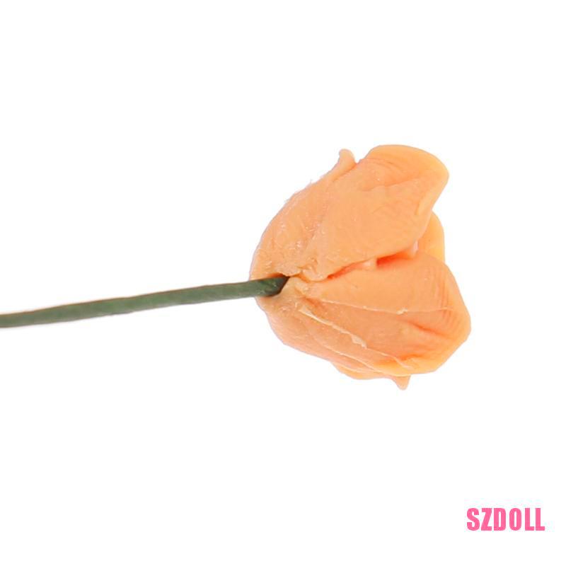 Set 5 Mô Hình Hoa Hồng 1:12 Trang Trí Nhà Búp Bê