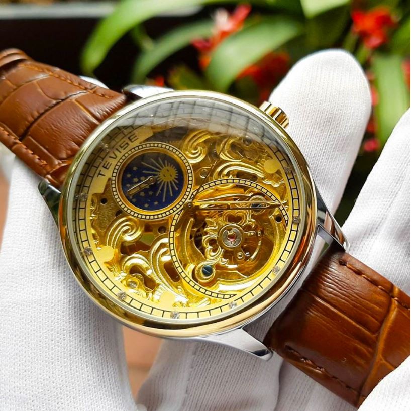 Đồng hồ cơ nam Tevise cơ lộ máy  cơ tự động không dùng pin cao cấp [ Cực phẩm đồng hồ cơ làm quà tặng ] | BigBuy360 - bigbuy360.vn
