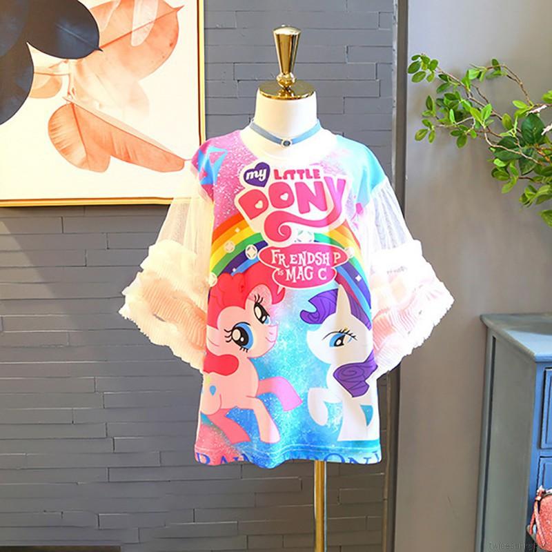 Đầm thun oversize cho bé gái