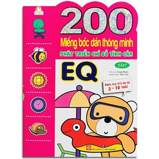 Sách - 200 Miếng bóc dán thông minh 2-10 tuổi ( Lẻ ).