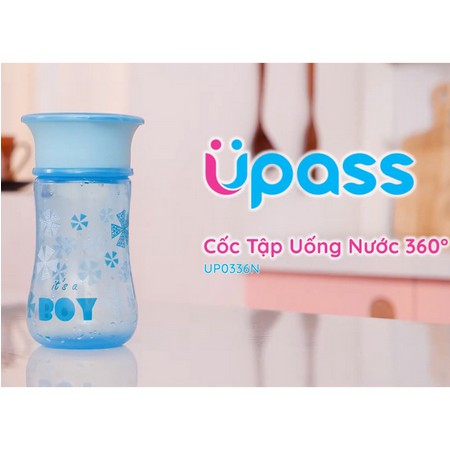 Cốc tập uống nước 360 độ Upass 250ml UP0336N