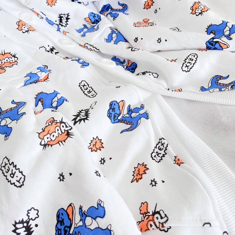 Áo khoác tay dài cadigan hình khủng long | BigBuy360 - bigbuy360.vn