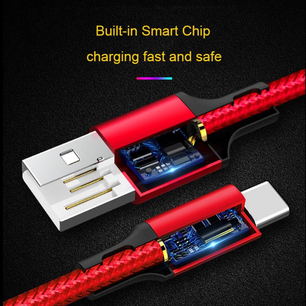 Dây Cáp Sạc Nhanh Dữ Liệu Microusb Type-C Bằng Nylon Thân Thiện Với Môi Trường B5G7 Cho Điện Thoại Android