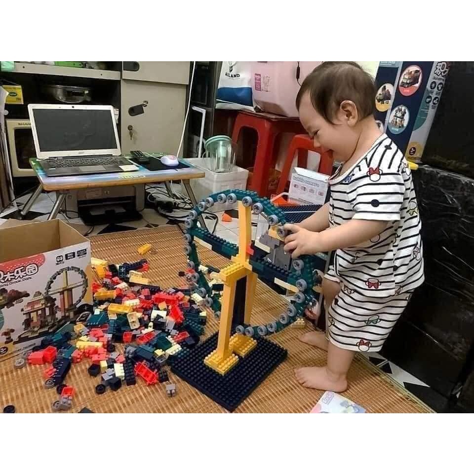 [HOT] Đồ chơi cho bé, Bộ lego xếp hình 520 chi tiết [FREESHIP] - Đồ chơi phát triển tư duy, phát triển trí tuệ