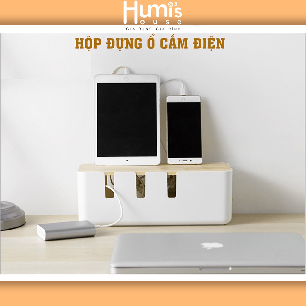 Hộp Đựng Ổ Cắm Điện, Hộp Lưu Trữ Dây Điện, Bảo Vệ Ổ Cắm - Shop HuMi's House
