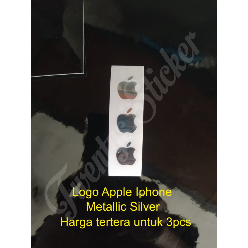 Miếng Dán Logo Apple Bằng Bạc Ánh Kim Cho Iphone