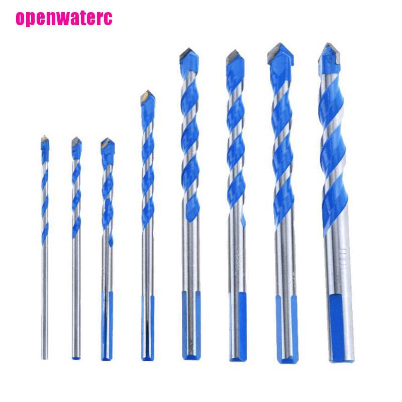 1 Mũi Khoan Xoắn Đa Năng Màu Xanh Dương Kích Thước 3mm Đến 12Mm Chất Lượng Cao