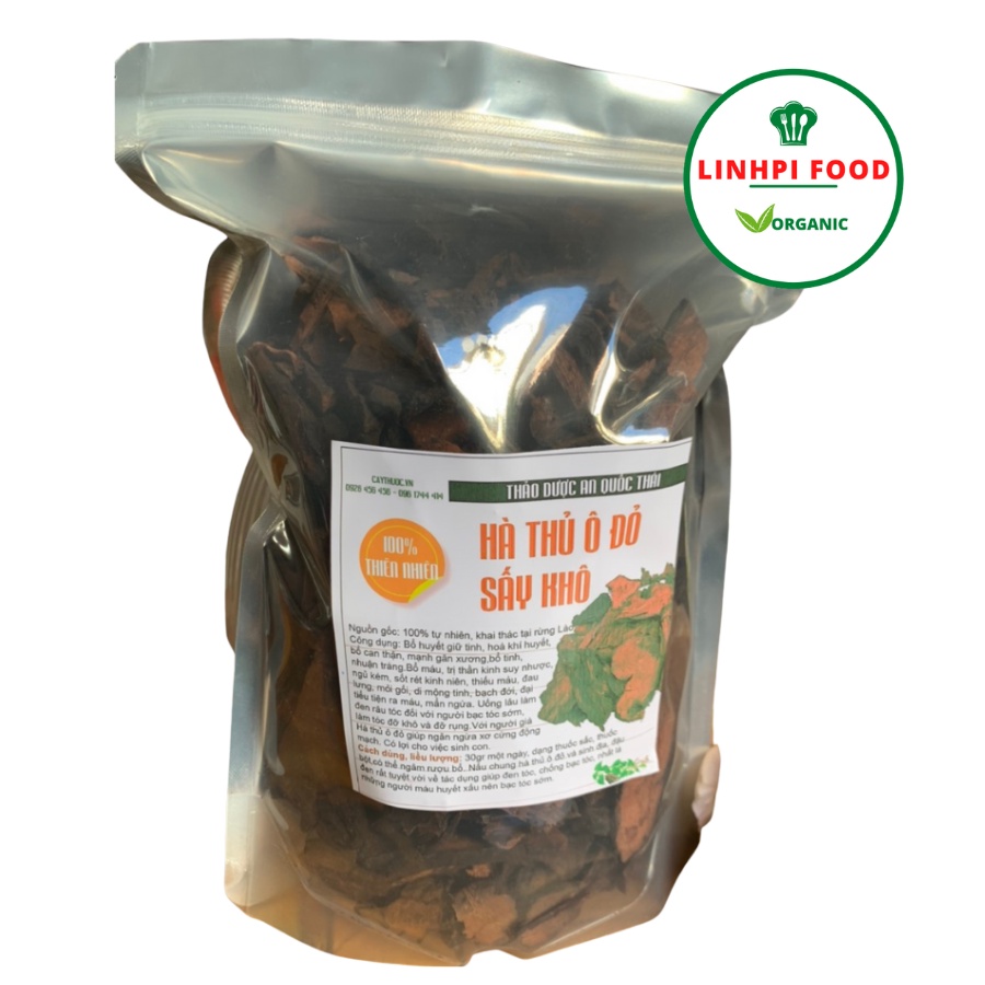 500g Hà Thủ Ô Đỏ Đã Sơ Chế , Củ Hà Thủ Ô Làm Đen Tóc, Ngăn Tóc Bạc Sớm, Bồi Bổ Máu Huyết Giúp Da Hồng Hào