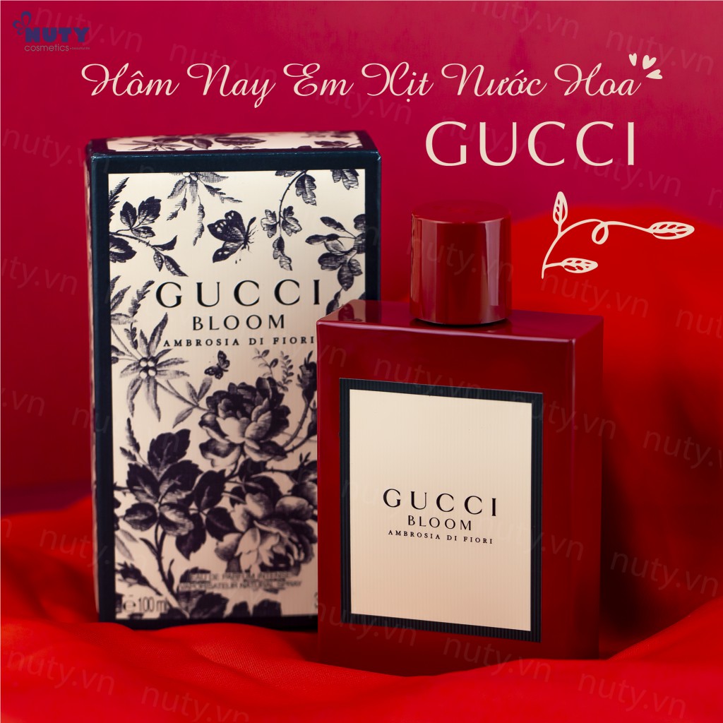Nước hoa mini Gucci Bloom edp (hoa đỏ)  Authentic - Cô nàng quý phái