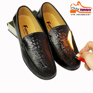 giày mọi nam da bò