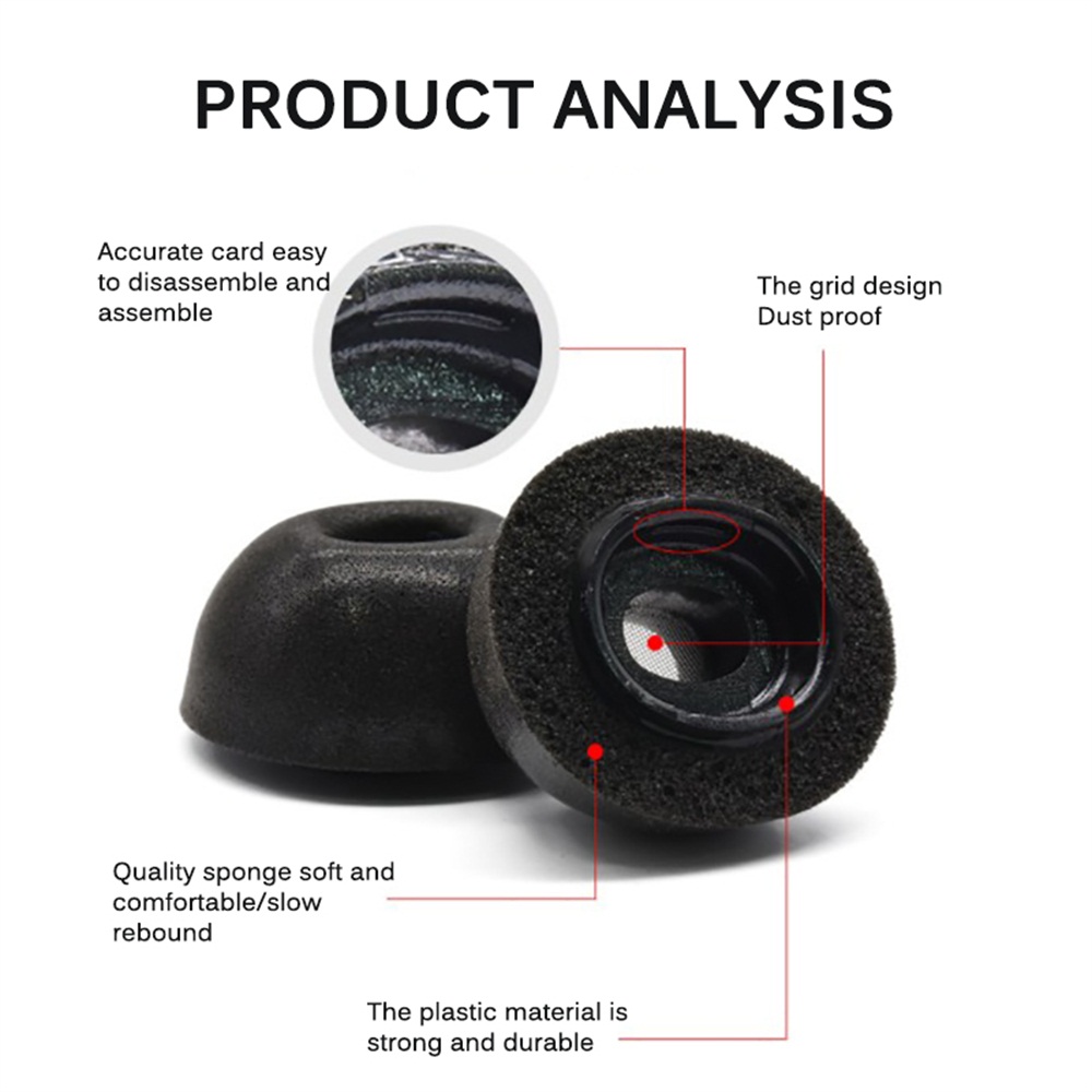 Nút Bịt Tai Giảm Tiếng Ồn Bằng Cao Su Non Mềm Size S / M / L | BigBuy360 - bigbuy360.vn