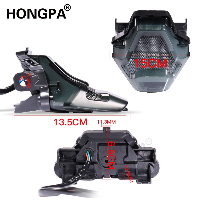 Đèn LED tín hiệu phanh đuôi xe dành cho Yamaha YZF R3 R25 Y15ZR MT03 MT07 FZ07 LC150 Exciter 150