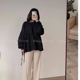 Áo babydoll nữ - Áo Babydoll tay bồng cách điệu - AO11