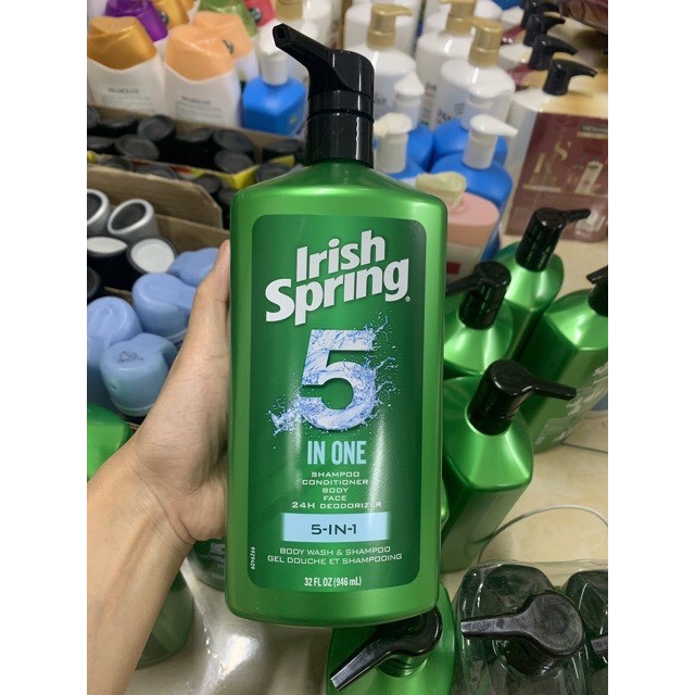 Tắm Gội Xả Rửa Mặt Irish Spring 946ml