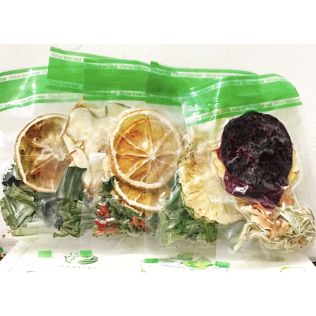 Set trà hoa quả sấy lạnh Detox giảm cân Vườn An