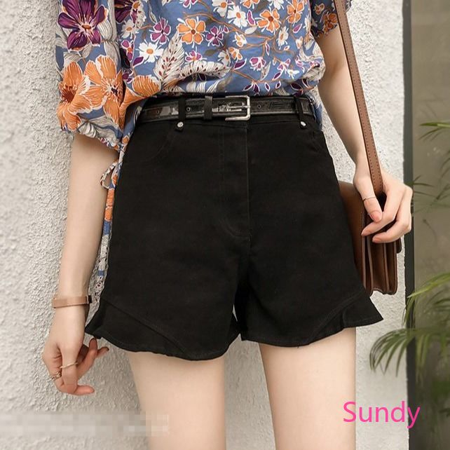Quần Short Jean Ống Rộng Thời Trang Dành Cho Nữ