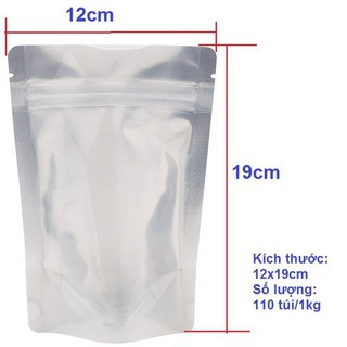 💥TÚI ZIP BẠC đáy đứng 1 một mặt bạc, 1 mặt trong