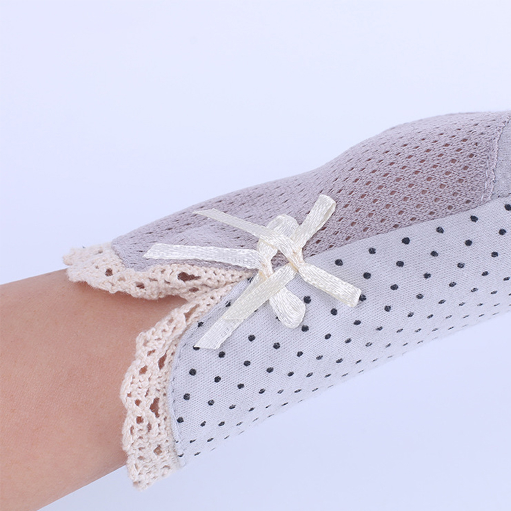 Găng tay chống nắng/ chống tia UV chấm bi thời trang cho nữ