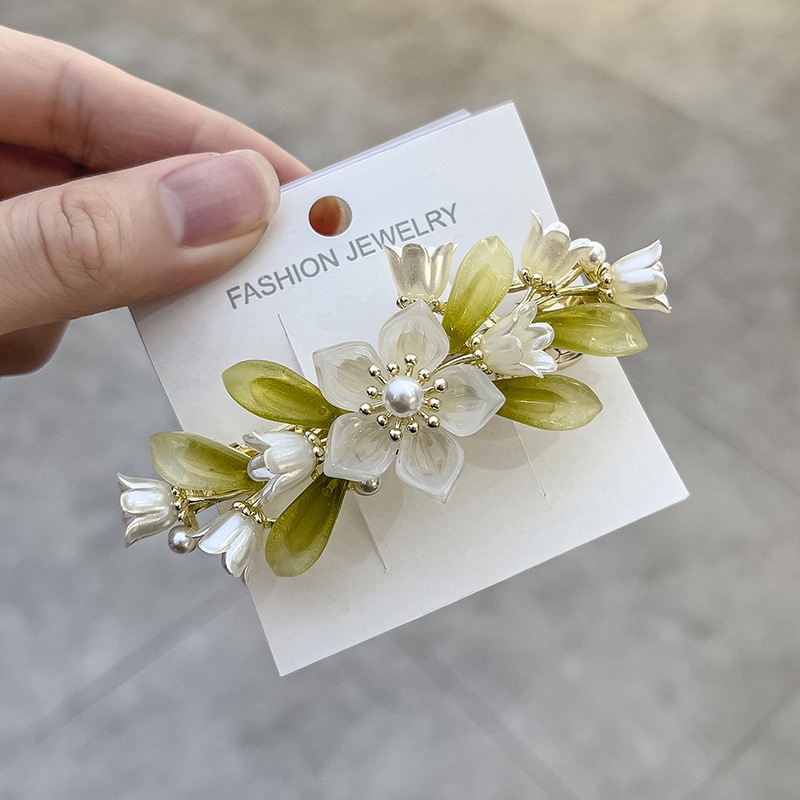Kẹp Tóc Hoa Lily Thời Trang Sang Trọng