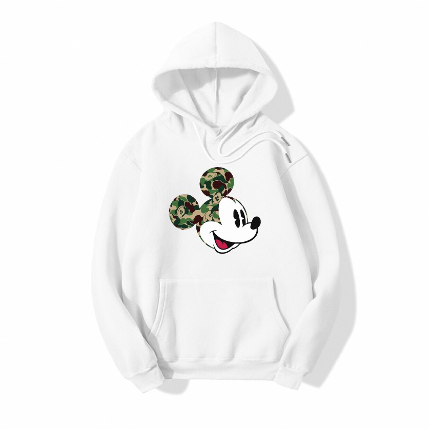 [Gió mùa về] Áo nỉ Hoodie thu đông chuột Mickey form suông rộng unisex cổ tròn, chất nỉ bông siêu ấm áo hoạt hình | BigBuy360 - bigbuy360.vn