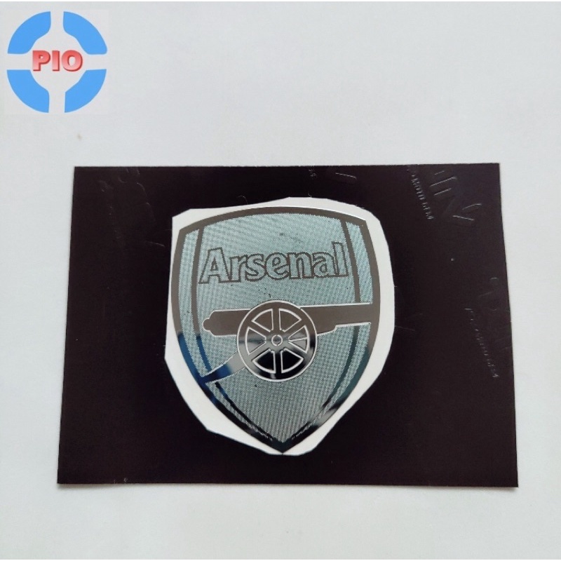 Tem Dán Kim Loại Cán Mỏng Cao Cấp logo chữ Ducati, Honda, Arsenal, Click Thái… Trang trí xe máy, nón bảo hiểm
