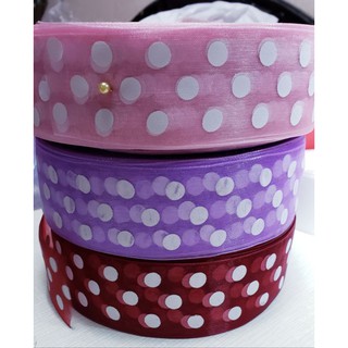 Ruy băng voan bi bản 4cm