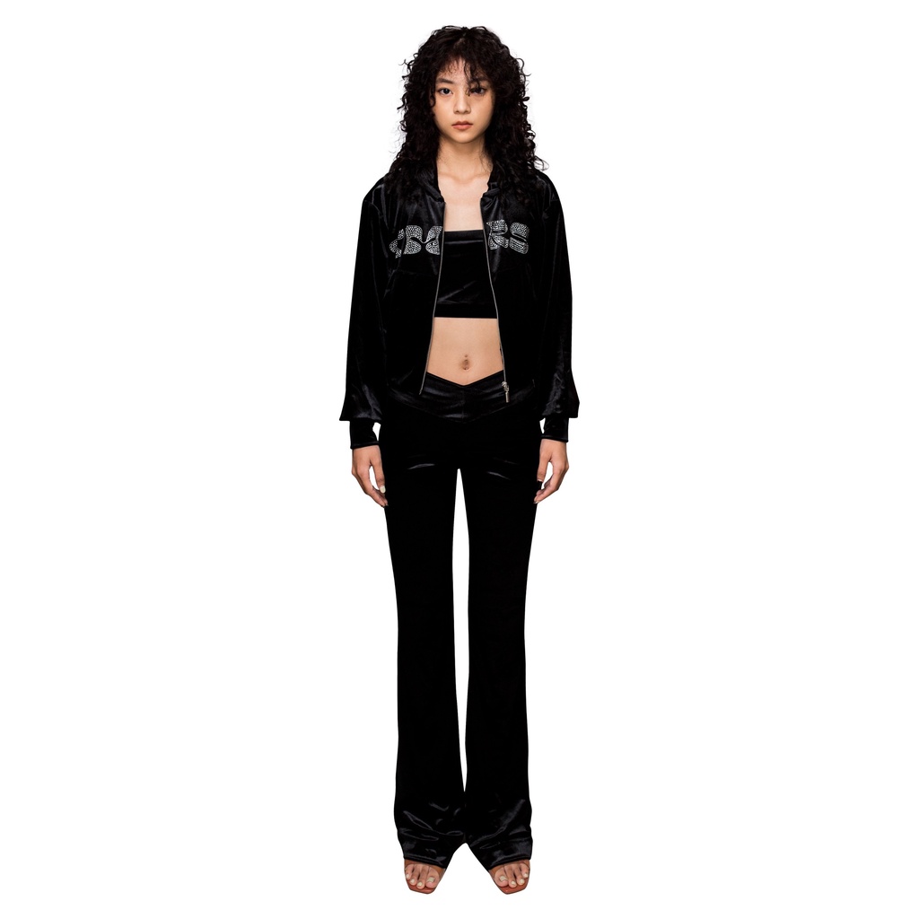 TMRSTUDIOS - BỘ NHUNG ĐÍNH ĐÁ CAO CẤP Y2K - LUXE VELOUR TRACKSUIT
