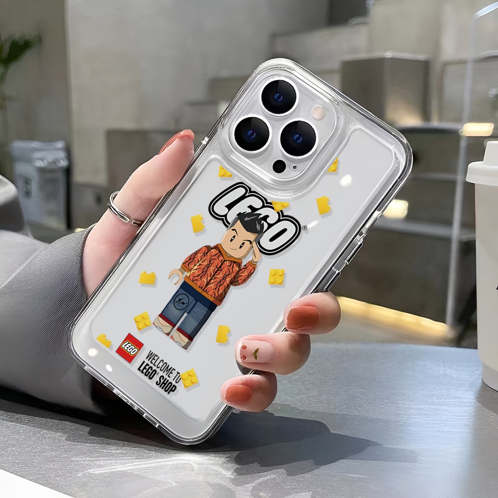 Ốp Điện Thoại Trong Suốt Họa Tiết Hoạt Hình Cho iphone 14 Pro Max 14 Plus 13 11 12 7Plus X XR XS Max