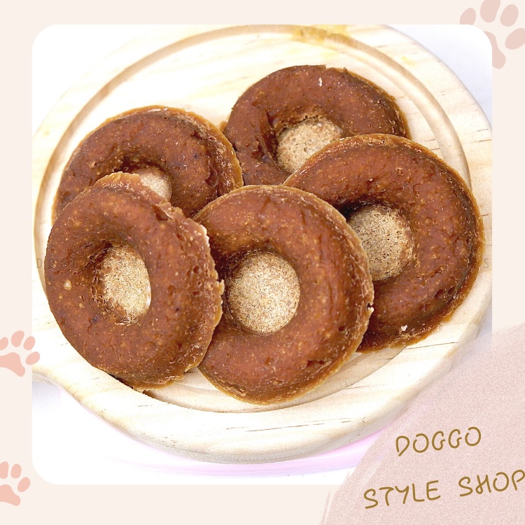 Treat Bánh Thưởng Cho Chó Donut Trái Cây Sấy Khô DOGGOSTYLE Homemade Cung Cấp Chất Xơ Cải Thiện Tiêu Hóa