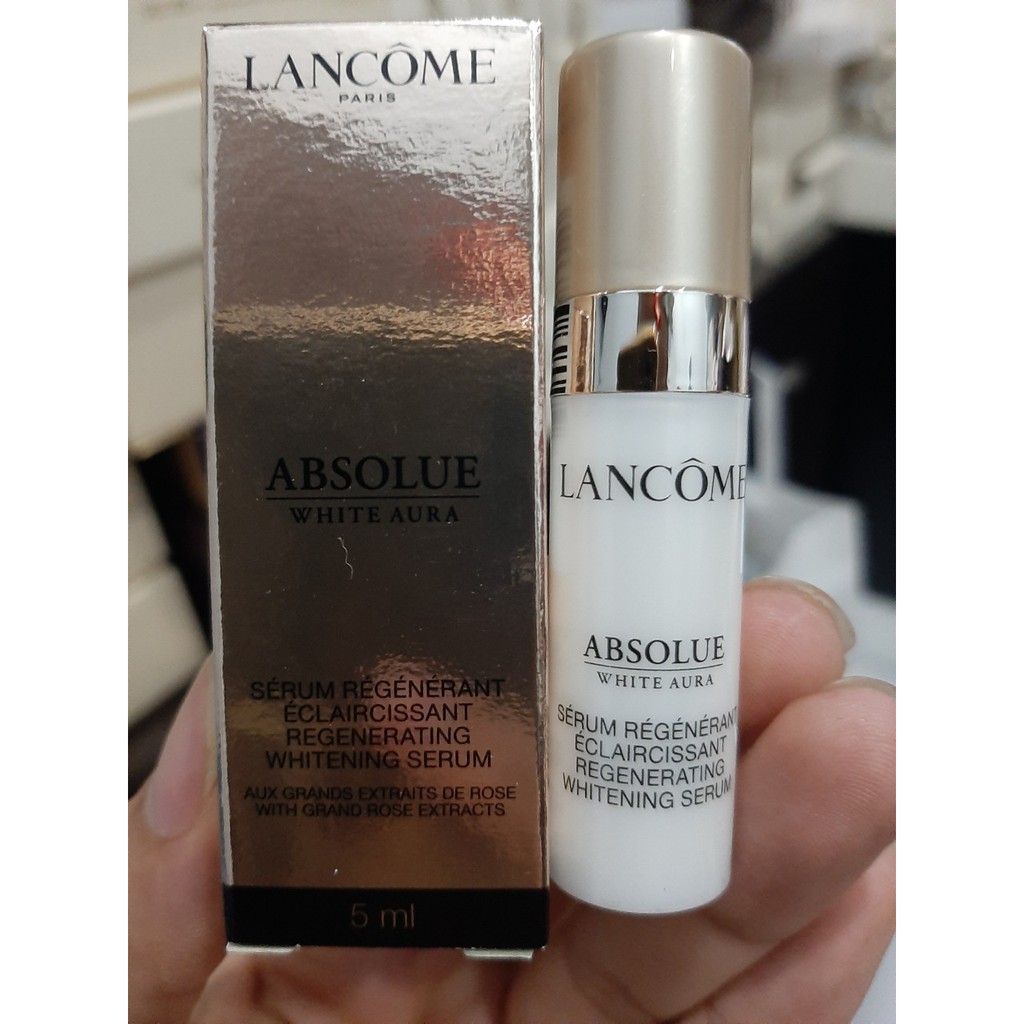 Lancome Tinh Chất Trẻ Hóa Trắng Da Absolue White Aura Serum 5ml