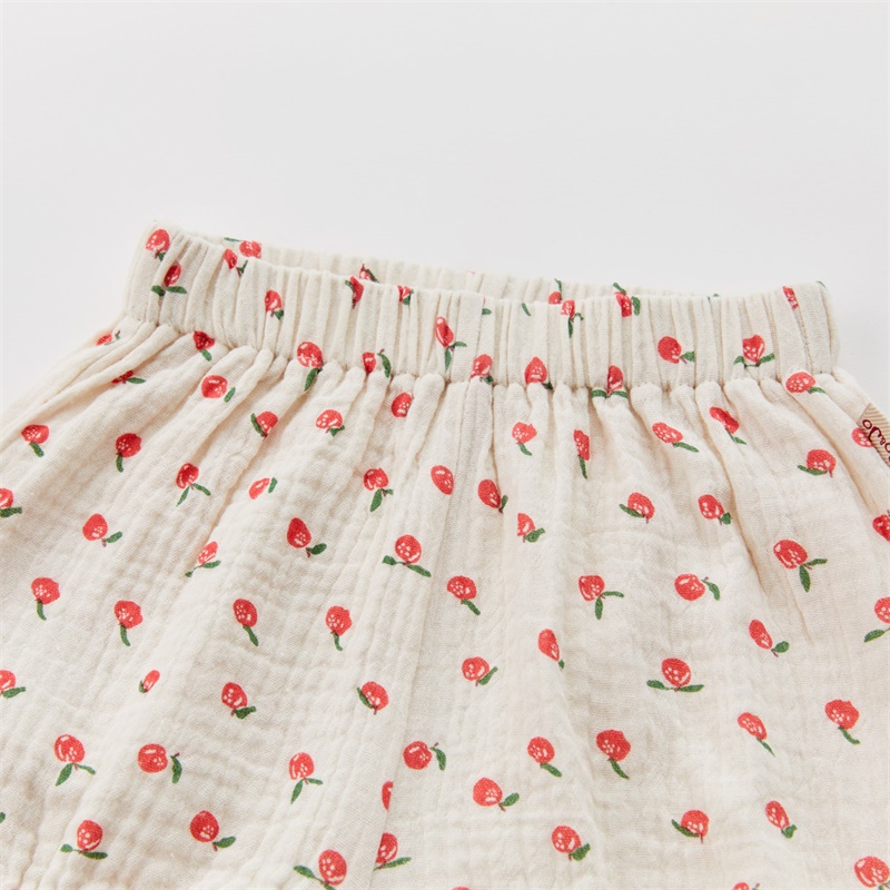 Bộ Áo Thun Sát Nách + Quần Short Thời Trang Mùa Hè Cho Bé Gái