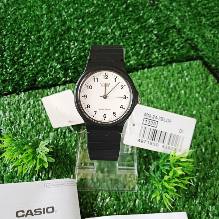 [Mã FABRR5503 giảm 20% đơn 249K] Đồng hồ nam nữ Unisex Casio MQ-24-7BLDF dây nhựa chính hãng Anh Khuê