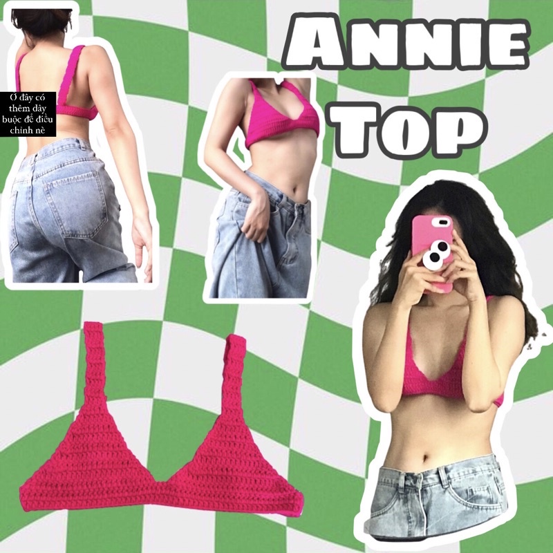 Annie bralette - len móc handmade siêu xinh