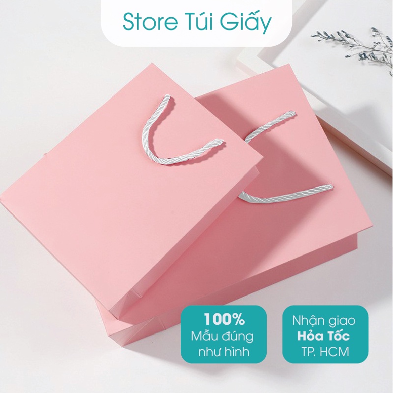 Túi giấy đựng quà tặng sang trọng, túi giấy màu, dày và chắc chắn, đã cán màng chống thấm. TuiGiay.Store