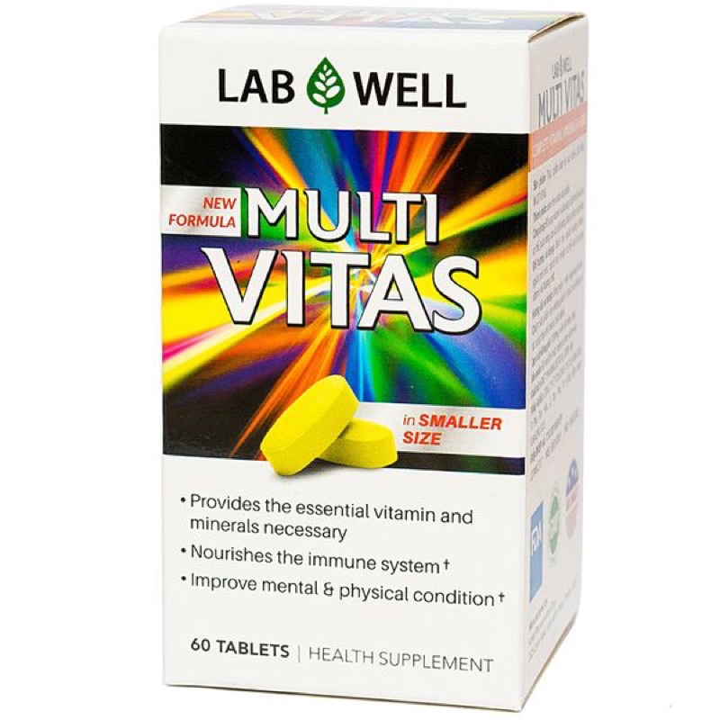 Viên Uống Bổ Sung Vitamin Multi Vitas Lab Well 60 Viên