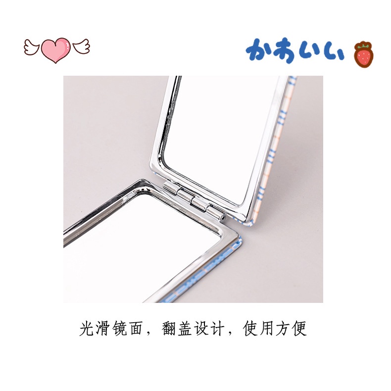 Gương gập mini hai mặt bỏ túi , họa tiết hoạt hình tiện lợi cực dễ thương LILA G2M