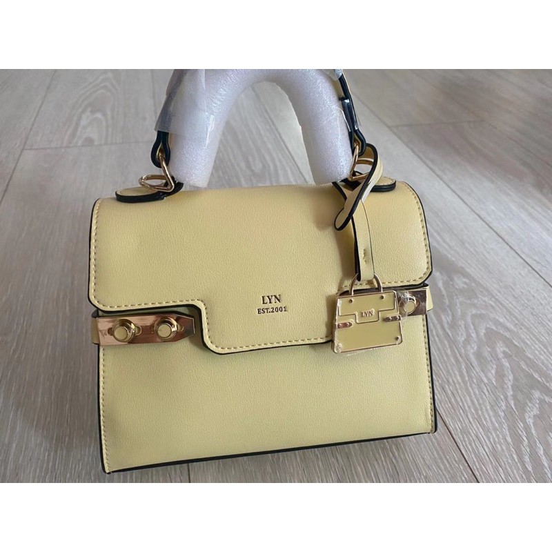 Túi L.Y.N quai cầm kèm dây đeo chéo sz 21cm
