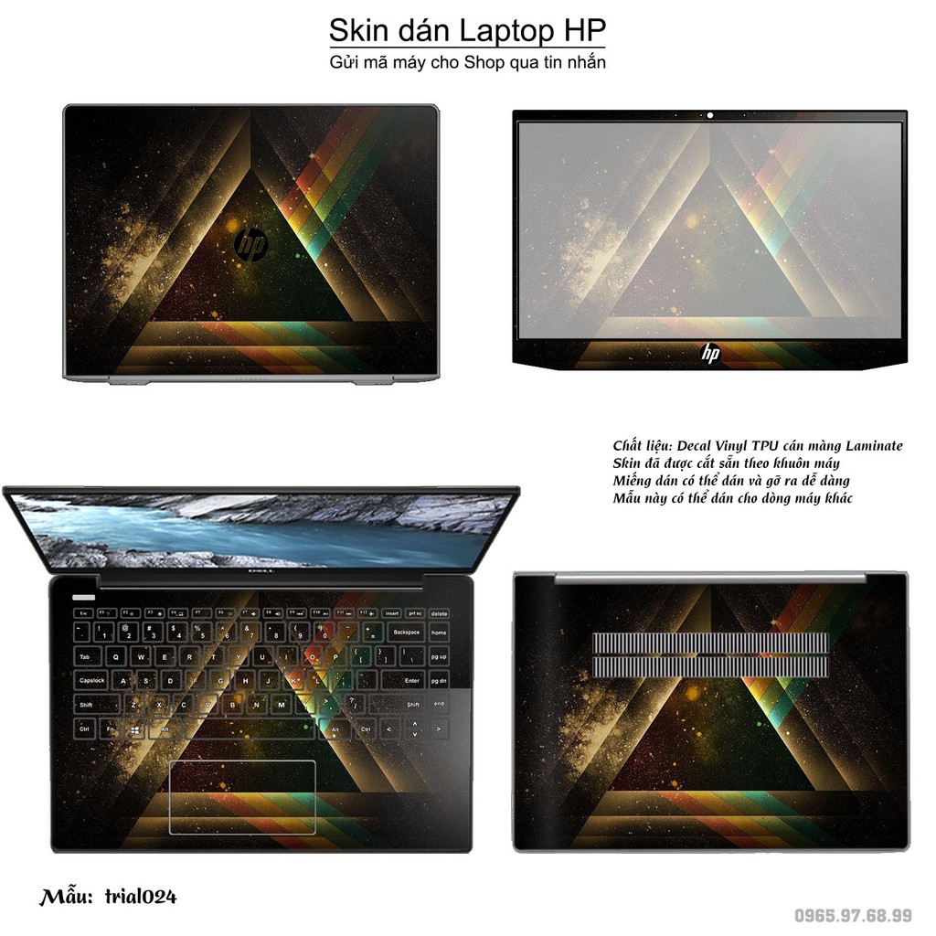 Skin dán Laptop HP in hình Đa giác _nhiều mẫu 4 (inbox mã máy cho Shop)