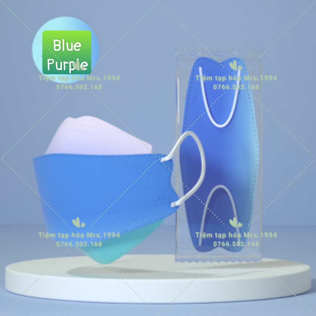 &lt;Loang Pastel Cao Cấp - Ngẫu Nhiên&gt; Set 10 cái Khẩu trang KF94/KN95 sắc màu pastel
