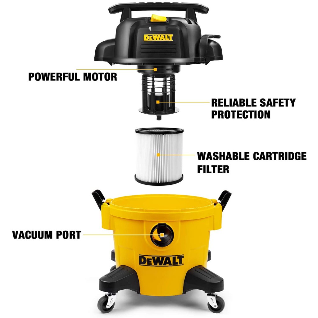 Máy hút bụi công nghiệp 3 chức năng ướt/khô/thổi Dewalt USA model DXV23P