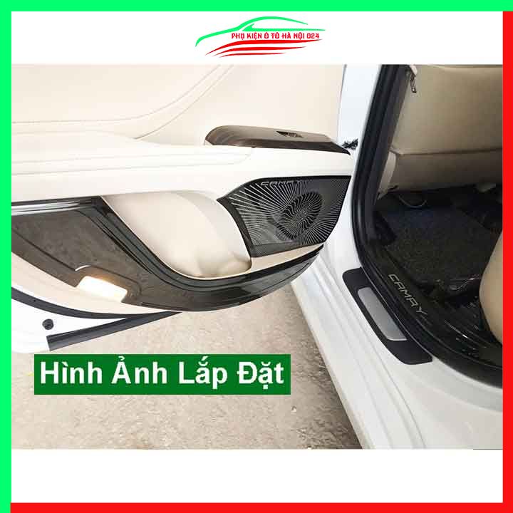 Bộ ốp màng loa Camry 2019-2022 chuẩn theo xe vân Titan chống xước trang trí nội thất ô tô