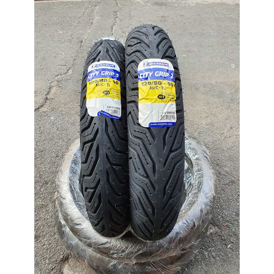 Cặp vỏ lốp xe Michelin City Grip 2 hàng châu âu cho SH 125 150. Size 100/80-16 và 120/80-16