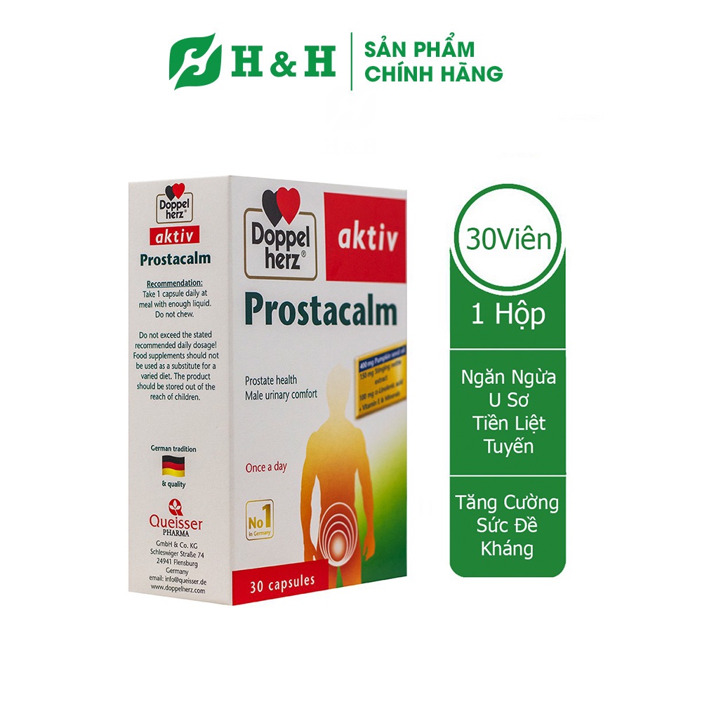 Viên uống cho người phì đại tiền liệt tuyến Doppelherz Aktiv Prostacalm (30 viên)