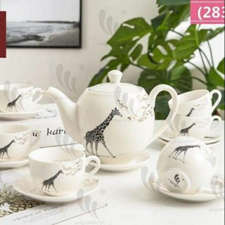 Bộ ấm chén kiểu dáng hàn quốc, sang chảnh