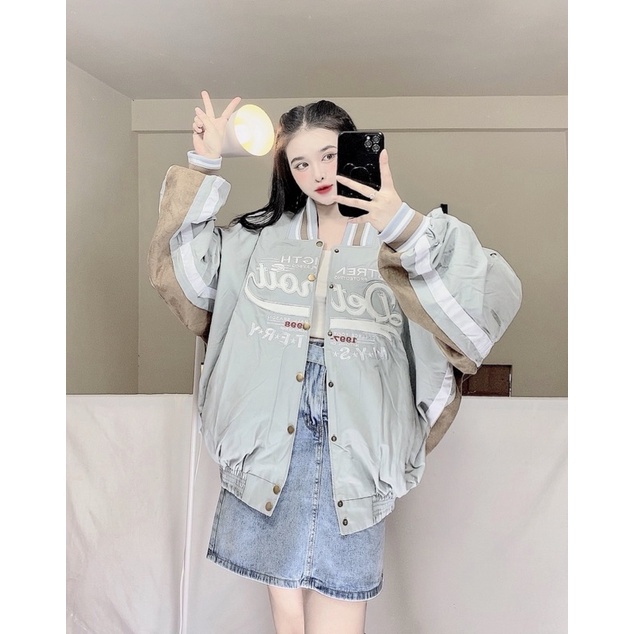 BOMBER KAKI DÙ THÊU DETROIS